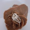 Anello nodo piano - doppio nodo in argento - immagine 3