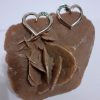 Orecchini cuore in argento e zirconi - immagine 2