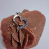 Ciondolo cuore in argento con zirconi - immagine 3