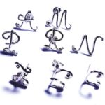 Orecchini lettere in argento - immagine 4